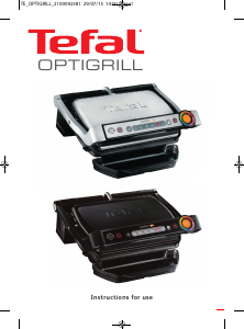 Bruksanvisning Tefal GC702D61 OptiGrill Smörgåsgrill