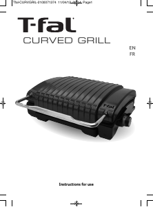 Mode d’emploi Tefal GC420852 Curved Grill