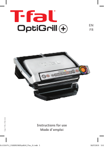Manual Tefal GC712D54 OptiGrill+ Contact Grill