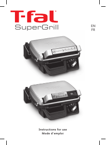 Manual Tefal GC450B52 SuperGrill Contact Grill