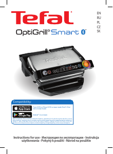 Руководство Tefal GC730D34 OptiGrill Smart Контактный гриль