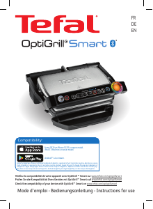 Bedienungsanleitung Tefal GC730D12 OptiGrill Smart Kontaktgrill