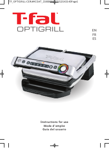 Manual de uso Tefal GC704E53 OptiGrill Grill de contacto