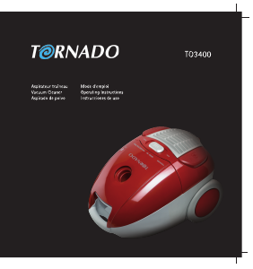 Manual de uso Tornado TO 3400 Aspirador