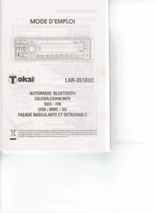 Mode d’emploi Tokaï LAR-351BUC Autoradio