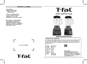Manual de uso Tefal LN80P1MX InfinyForce Batidora