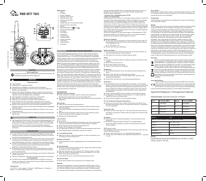 Manuale Switel WTF7000 Ricetrasmittente