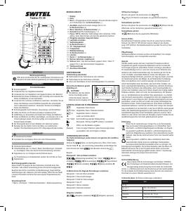 Mode d’emploi Switel TC39 Téléphone