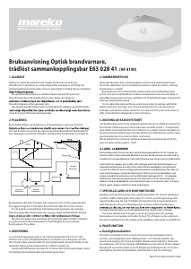 Bruksanvisning Marelco 94.4100 Brandvarnare