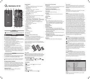 Manuale Switel M190 Telefono cellulare