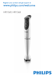 Manual Philips HR1368 Hand Blender