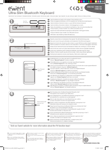 Manual de uso Ewent EW3168 Teclado