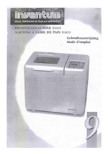 Handleiding Inventum BM08 Broodbakmachine