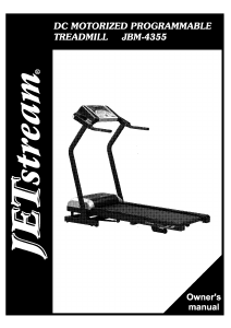 Manual JETstream JBM-4355 Treadmill