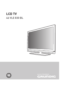 Bedienungsanleitung Grundig 46 VLE 830 BL LCD fernseher