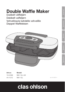 Käyttöohje Clas Ohlson NW-12L Vohvelirauta