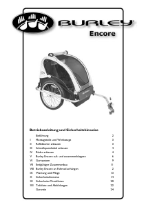 Bedienungsanleitung Burley Encore (2006) Fahrradanhänger