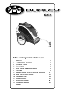 Bedienungsanleitung Burley Solo (2006) Fahrradanhänger