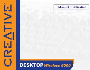 Mode d’emploi Creative Desktop Wireless 6000 Clavier