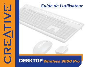 Mode d’emploi Creative Desktop Wireless 9000 Pro Clavier