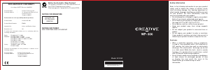 Manuál Creative WP-300 Sluchátka