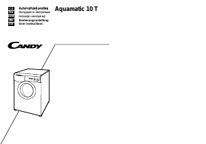 Manuál Candy Aquamatic 10 T RU Pračka