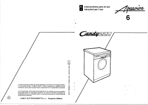 Manual de uso Candy AQUAVIVA 6 Lavadora