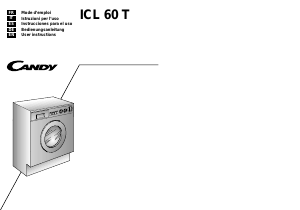 Bedienungsanleitung Candy ICL 60 T Waschmaschine