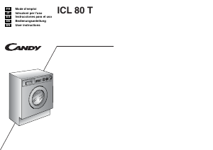 Manual Candy ICL 80 T1 Washing Machine