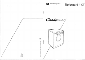 Manuale Candy SELECTA 61 XTR Lavatrice