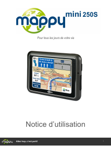 Mode d’emploi Mappy Mini 250S Système de navigation