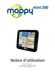 Mode d’emploi Mappy Mini 290 Système de navigation