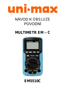 Manuál Uni-Max EM5510C Multimetr