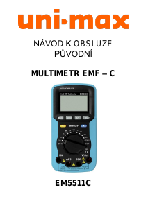 Manuál Uni-Max EM5511C Multimetr