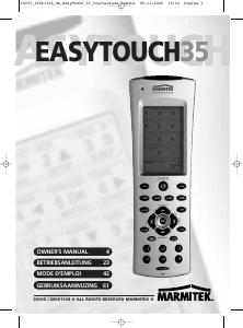 Bedienungsanleitung Marmitek EasyTouch 35 Fernbedienung