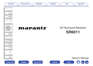 Manual Marantz SR6011 Receiver