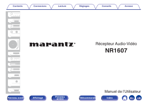 Mode d’emploi Marantz NR1607 Récepteur