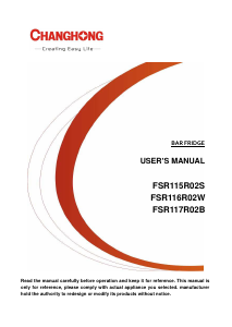 Handleiding Changhong FSR115R02S Koelkast