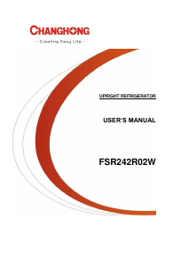 Handleiding Changhong FSR242R02W Koelkast