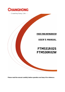 Manual Changhong FTM530R02W Fridge-Freezer