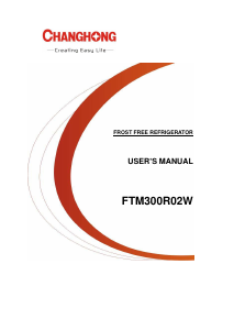 Manual Changhong FTM300R02W Fridge-Freezer