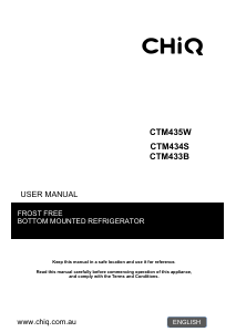Manual Chiq CTM434S Fridge-Freezer