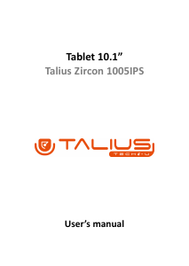 Manual Talius Zircon 1005IPS Tablet