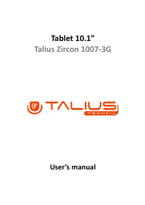 Handleiding Talius Zircon 1007-3G Tablet