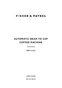Manual Fisher and Paykel EB60DSXBB1 Coffee Machine