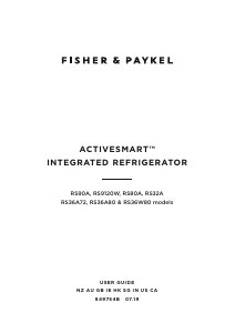 Mode d’emploi Fisher and Paykel RS36W80RJ1 N Réfrigérateur combiné