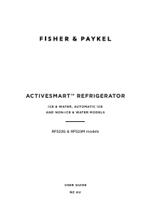 Handleiding Fisher and Paykel RF523GDUX1 Koel-vries combinatie