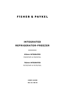 Bruksanvisning Fisher and Paykel RS6121WRUK1 Kyl-frys
