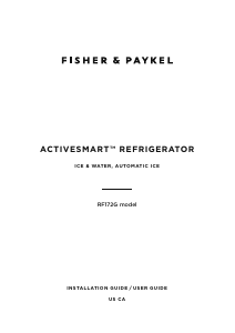 Handleiding Fisher and Paykel RF172GDUX1 Koel-vries combinatie