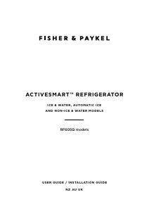 Handleiding Fisher and Paykel RF605QDVX1 Koel-vries combinatie